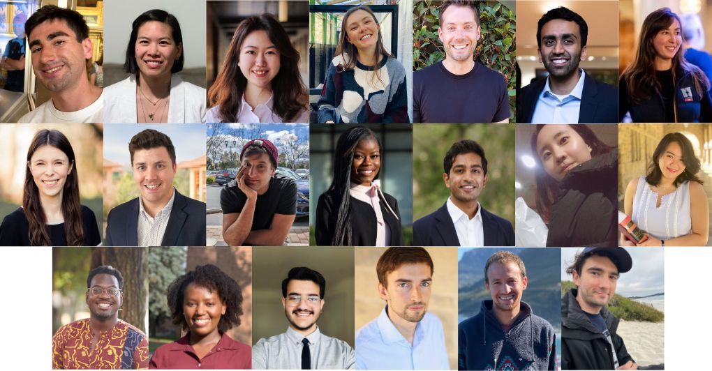 headshots of all the 2023 graduate fellows